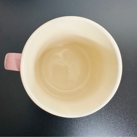 HELLO KITTY Pink White Drip Reactive Glaze Christmas Ceramic 20 oz. Mug NEW! - Picture 5 of 6